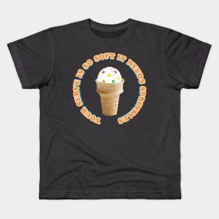 Softserve Pickleball Sprinkles Kids T-Shirt